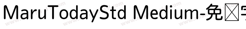 MaruTodayStd Medium字体转换